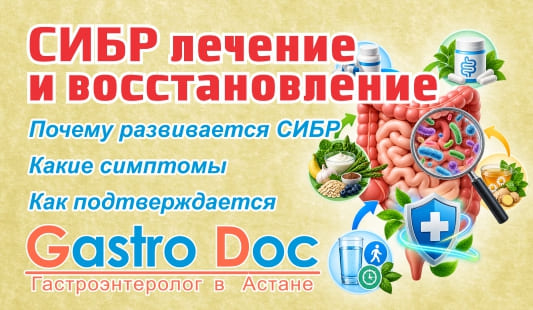 СИБР лечение и восстановление кишечника в Астане
